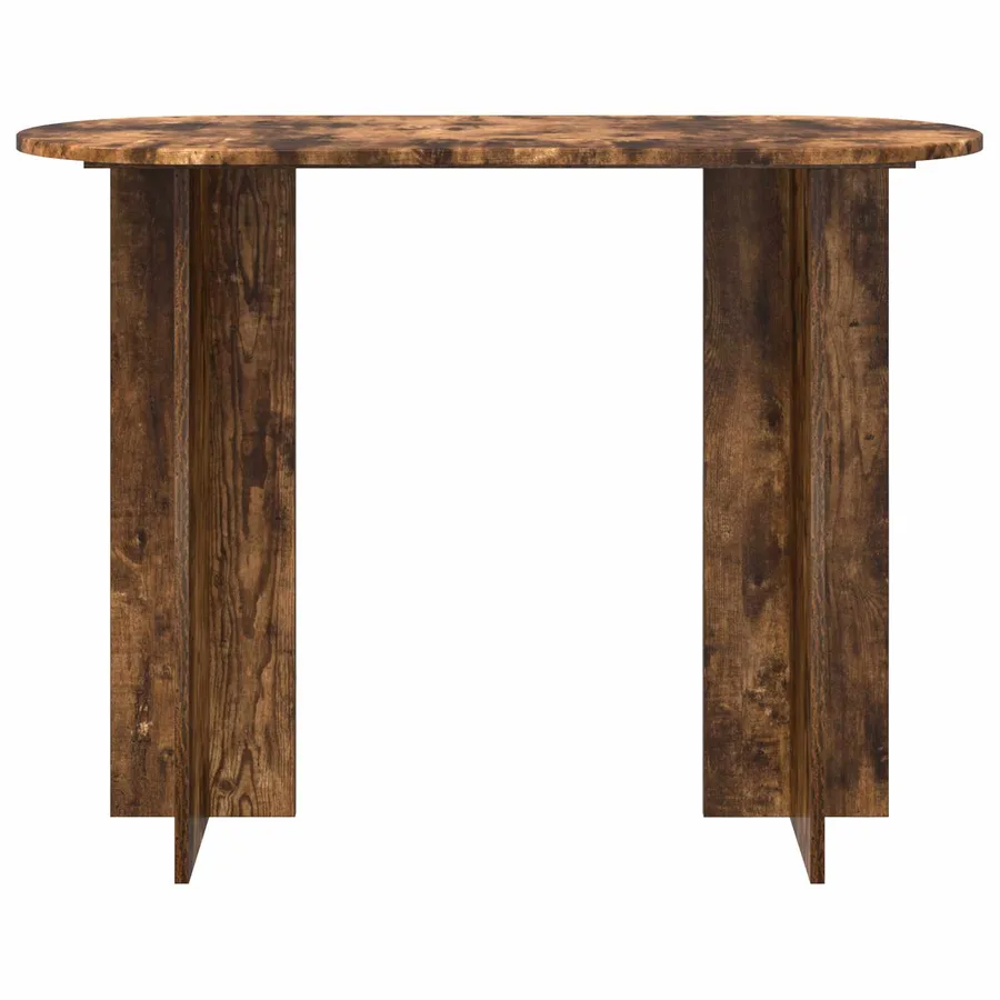 Table console Chêne fumé 100 x 39,5 x 75 cm Bois d'ingénierie - 5