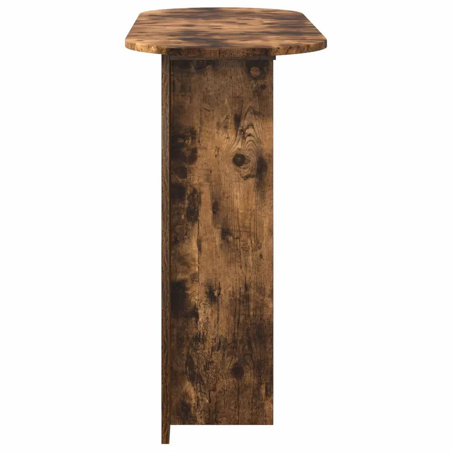 Table console Chêne fumé 100 x 39,5 x 75 cm Bois d'ingénierie - 6