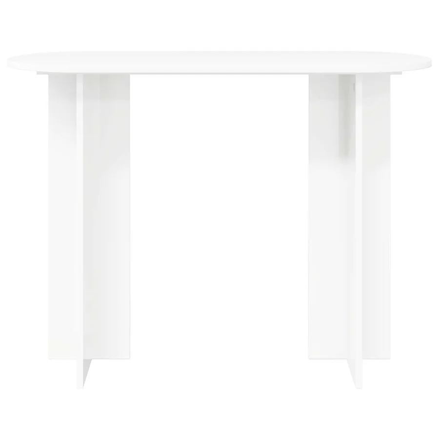 Table console Blanc 100 x 39,5 x 75 cm Bois d'ingénierie - 5