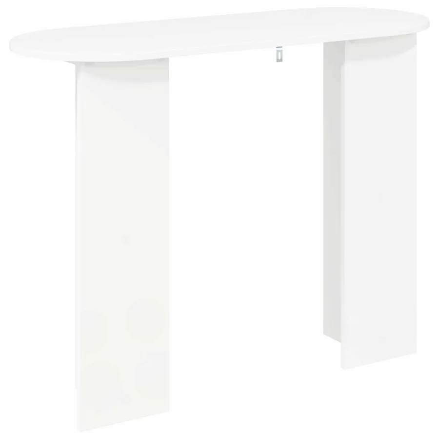 Table console Blanc 100 x 39,5 x 75 cm Bois d'ingénierie - 7