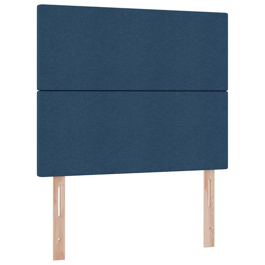 Lit avec rangement et matelas Bleu 120 x 190 cm tissu - 9