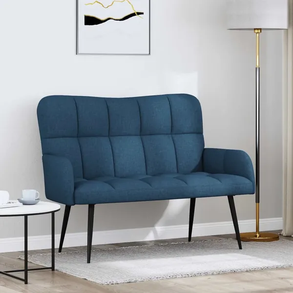 Sofa 2 places Bleu 115 x 61 x 87 cm Tissu