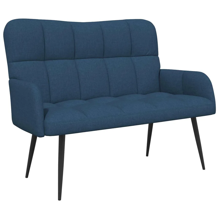 Sofa 2 places Bleu 115 x 61 x 87 cm Tissu - 2