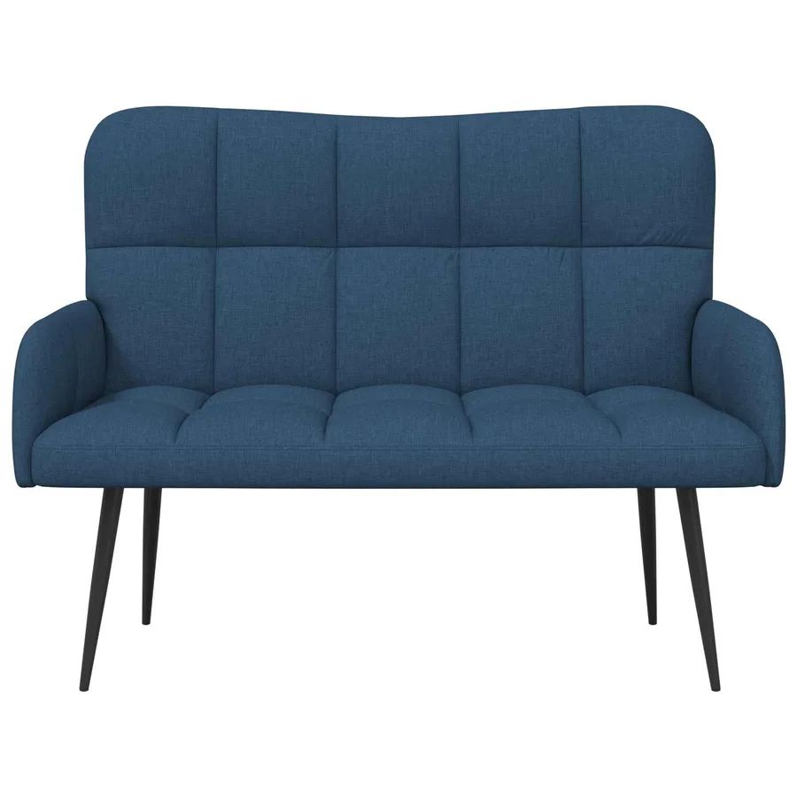 Sofa 2 places Bleu 115 x 61 x 87 cm Tissu - 4