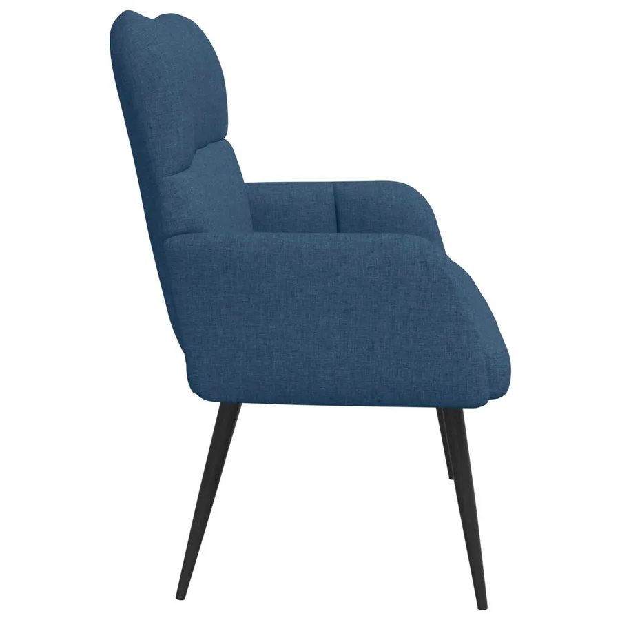 Sofa 2 places Bleu 115 x 61 x 87 cm Tissu - 5