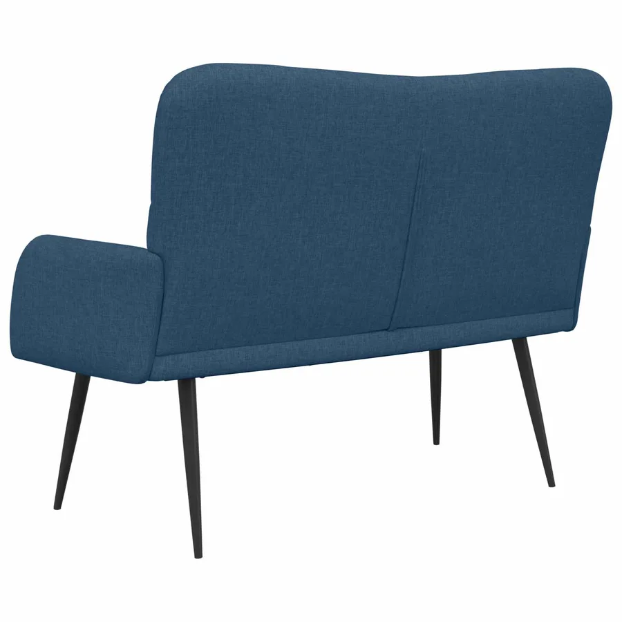 Sofa 2 places Bleu 115 x 61 x 87 cm Tissu - 6