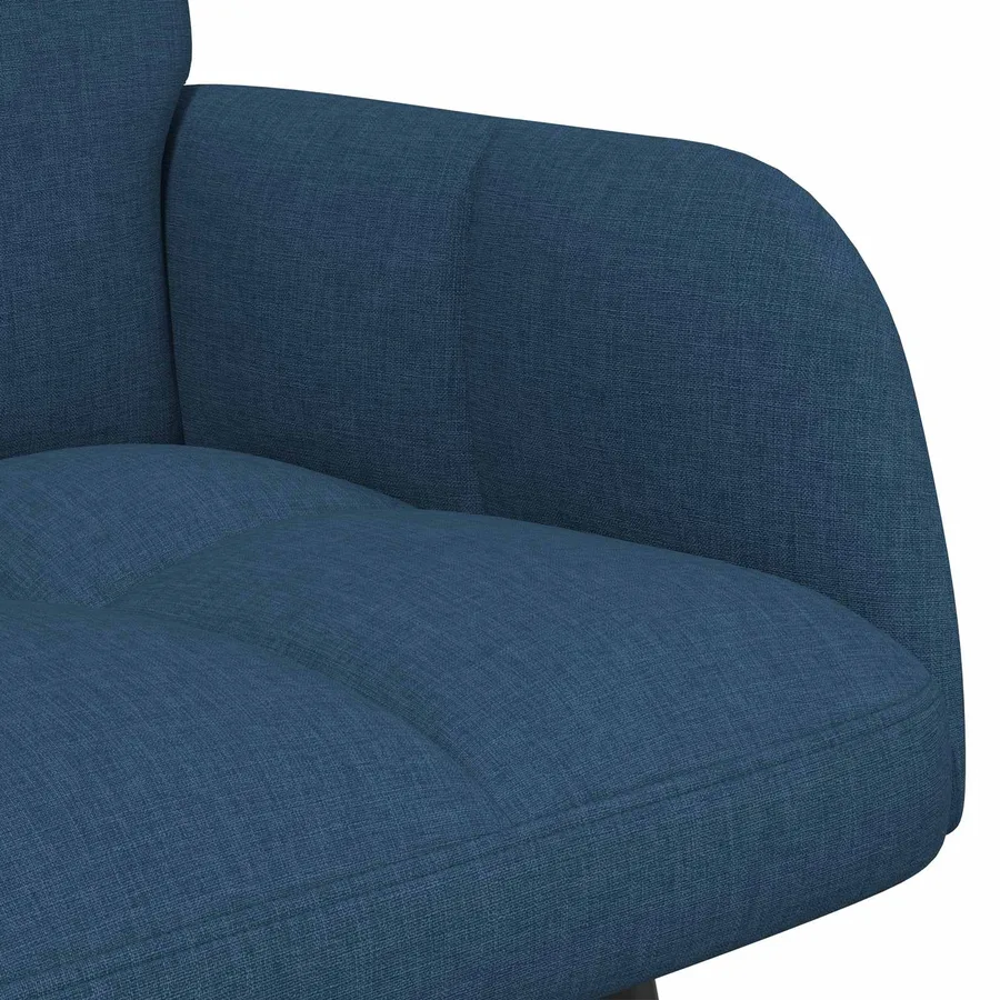 Sofa 2 places Bleu 115 x 61 x 87 cm Tissu - 7