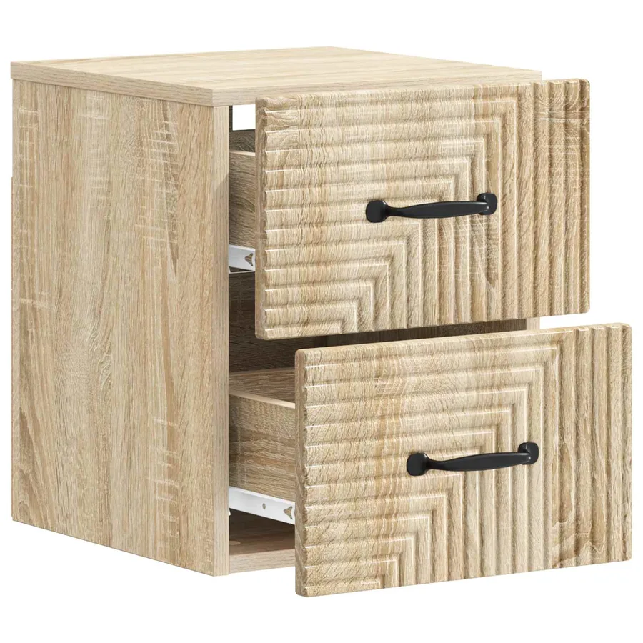 Cabinet de chevet mural Chêne Sonoma 34,5 x 33 x 40 cm - 4