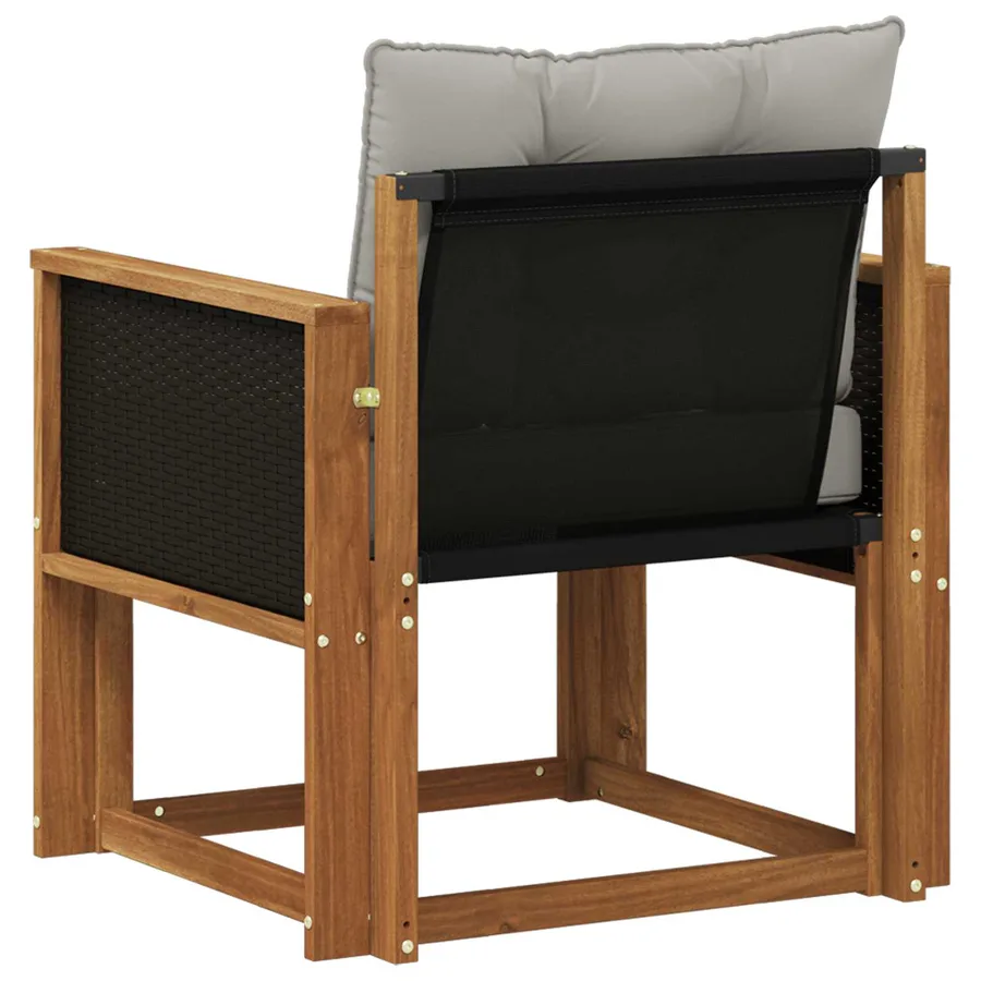 Sofa de milieu extérieur Bois d'Acacia Massif Naturel - 7