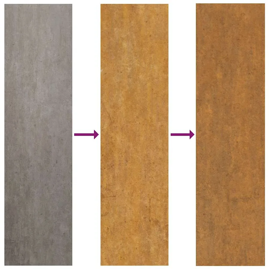 Jardinière surélevée 100x50x36 cm Acier Corten - 6