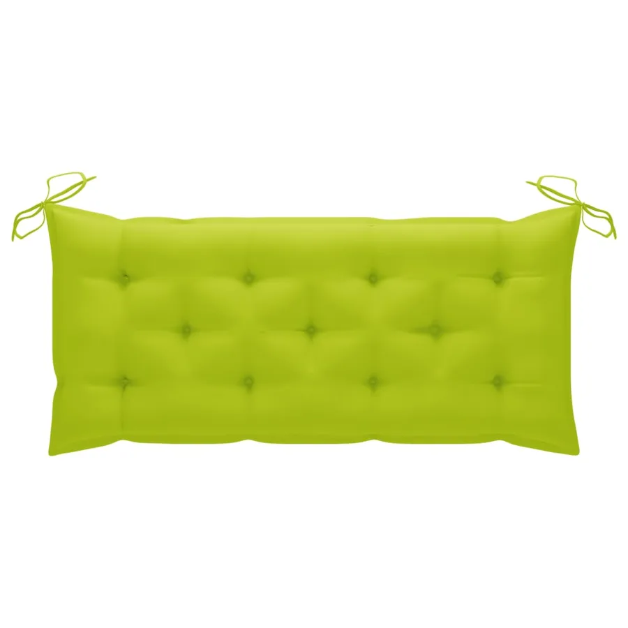 Banc de jardin avec coussin 120 cm Bambou - 8