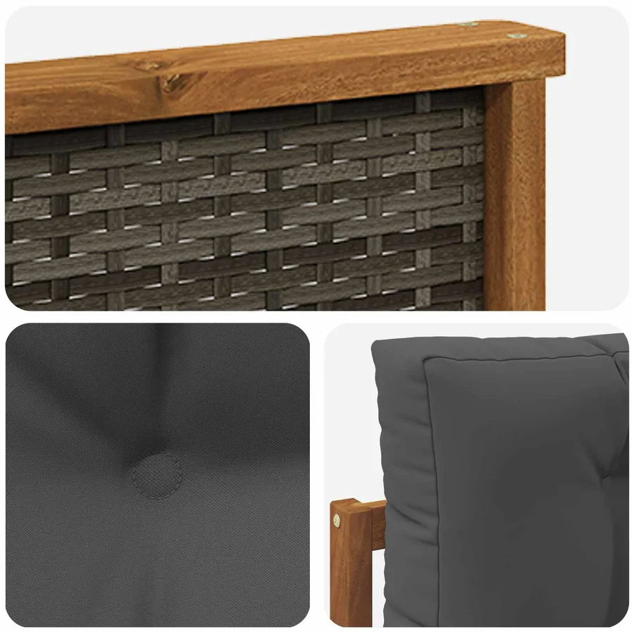 Sofa de milieu extérieur Naturel - 6