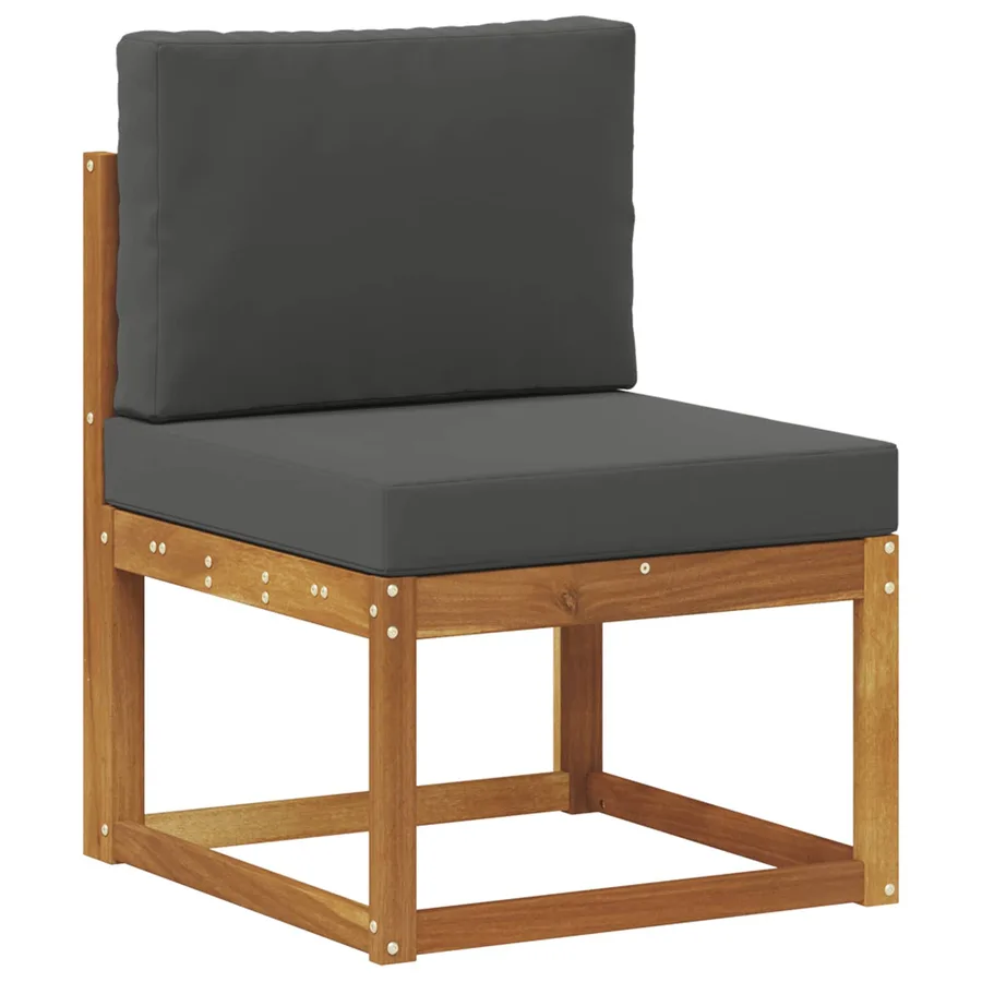 Ensemble de canapés d'extérieur 7 pc Naturel et Anthracite - 4