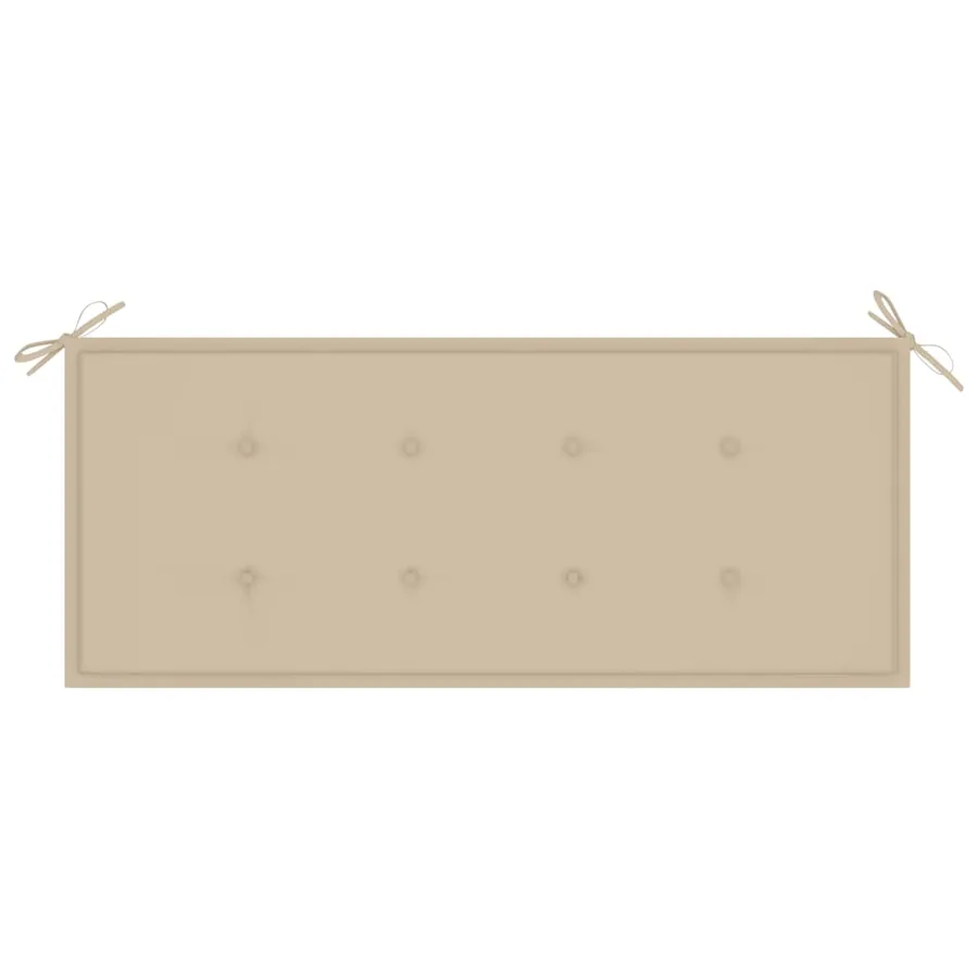 Banc de jardin avec coussin 120 cm Bambou - 6