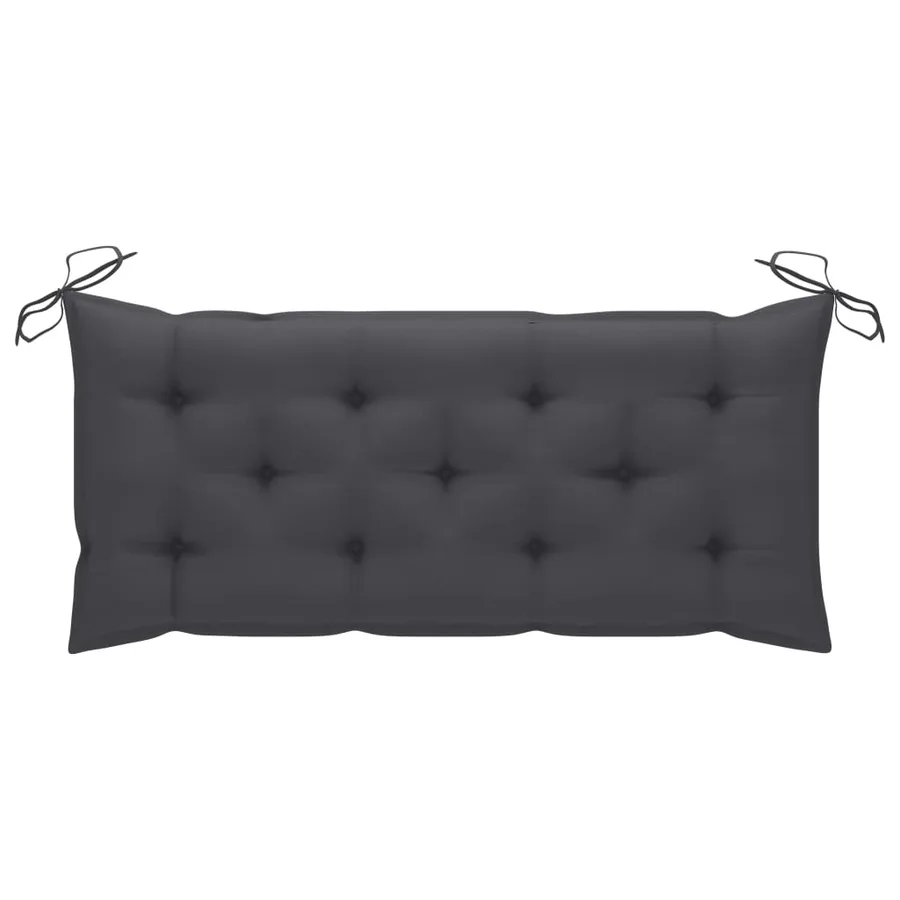 Banc de jardin avec coussin 120 cm Bambou - 8