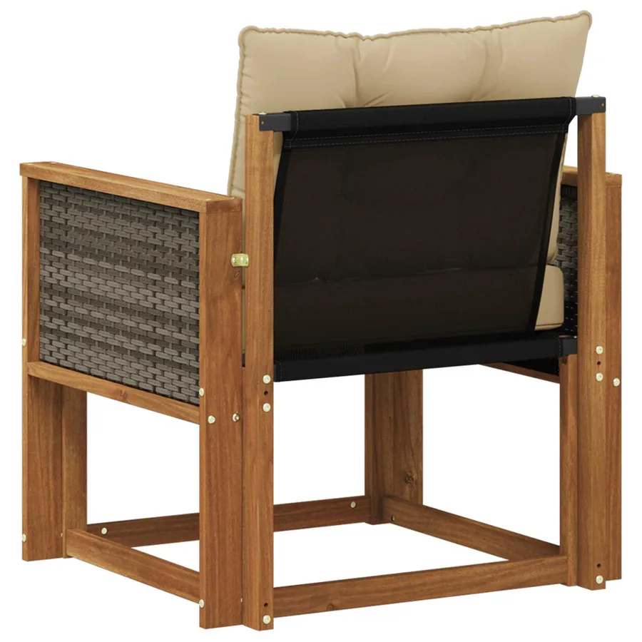 Sofa de milieu extérieur Bois d'Acacia Massif Naturel - 7