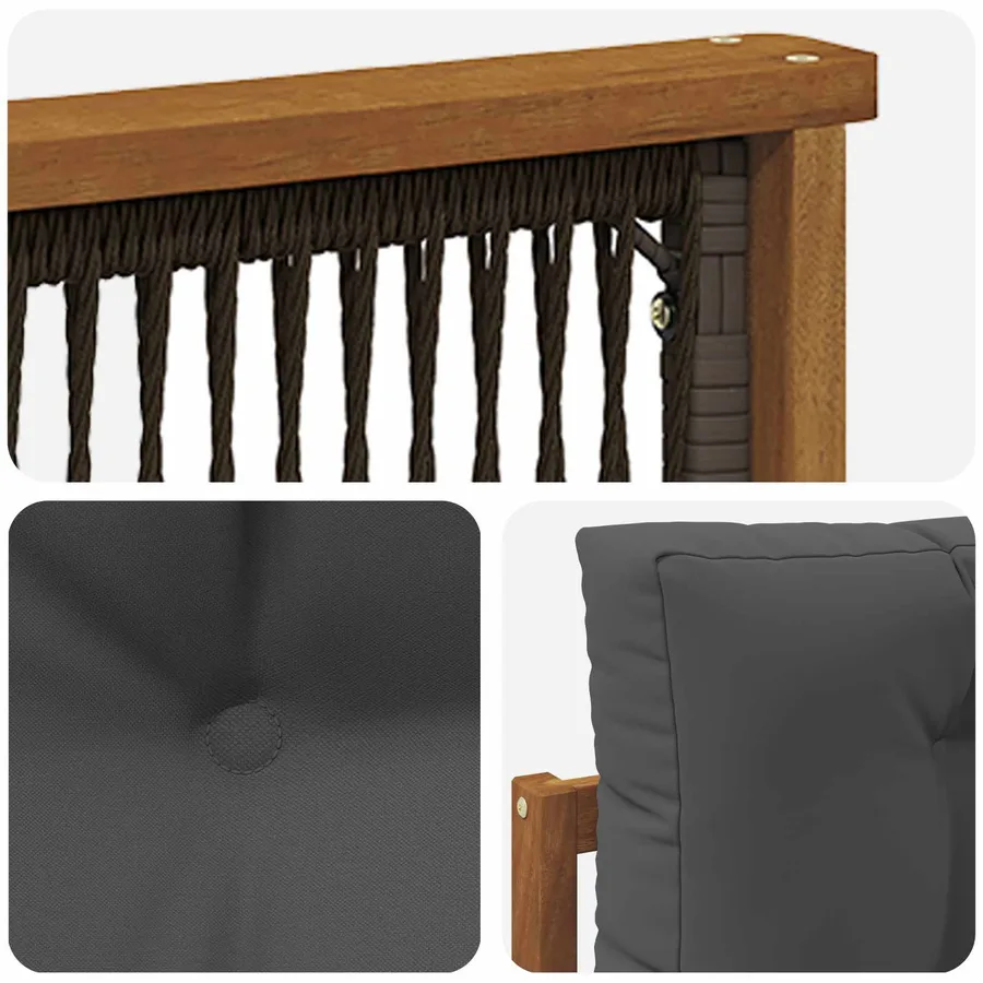 Sofa de milieu extérieur Naturel - 6