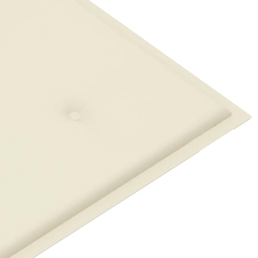 Banc de jardin pliable avec coussin 118 cm Bambou - 7