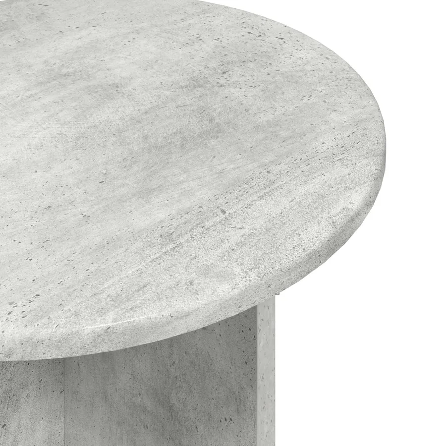Ensemble de tables d'appoint 2 pcs Gris béton Bois d’ingénierie - 6