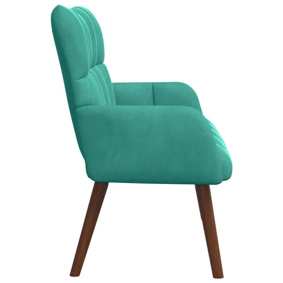 Sofa 2 places Turquoise 115 x 61 x 87 cm Velours - 5