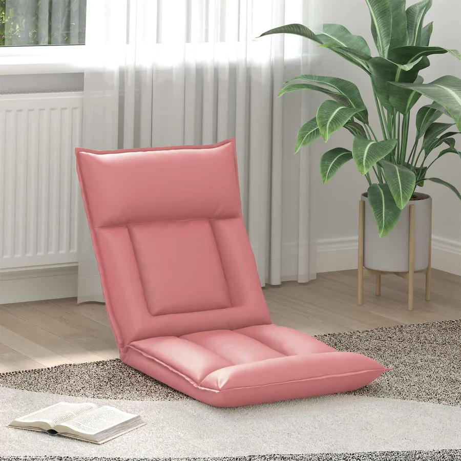 Fauteuil de sol ajustable Rose Simili cuir