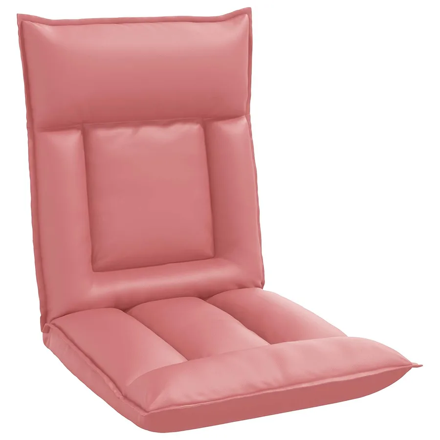 Fauteuil de sol ajustable Rose Simili cuir - 2