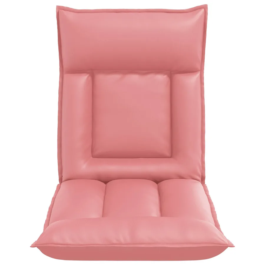 Fauteuil de sol ajustable Rose Simili cuir - 4
