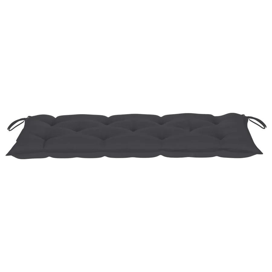 Banc de jardin pliable avec coussin 118 cm Bambou - 6