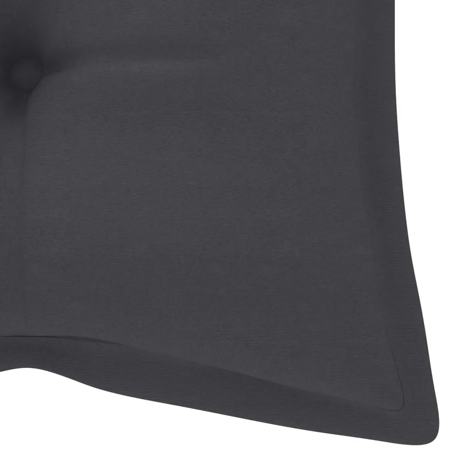 Banc de jardin pliable avec coussin 118 cm Bambou - 8