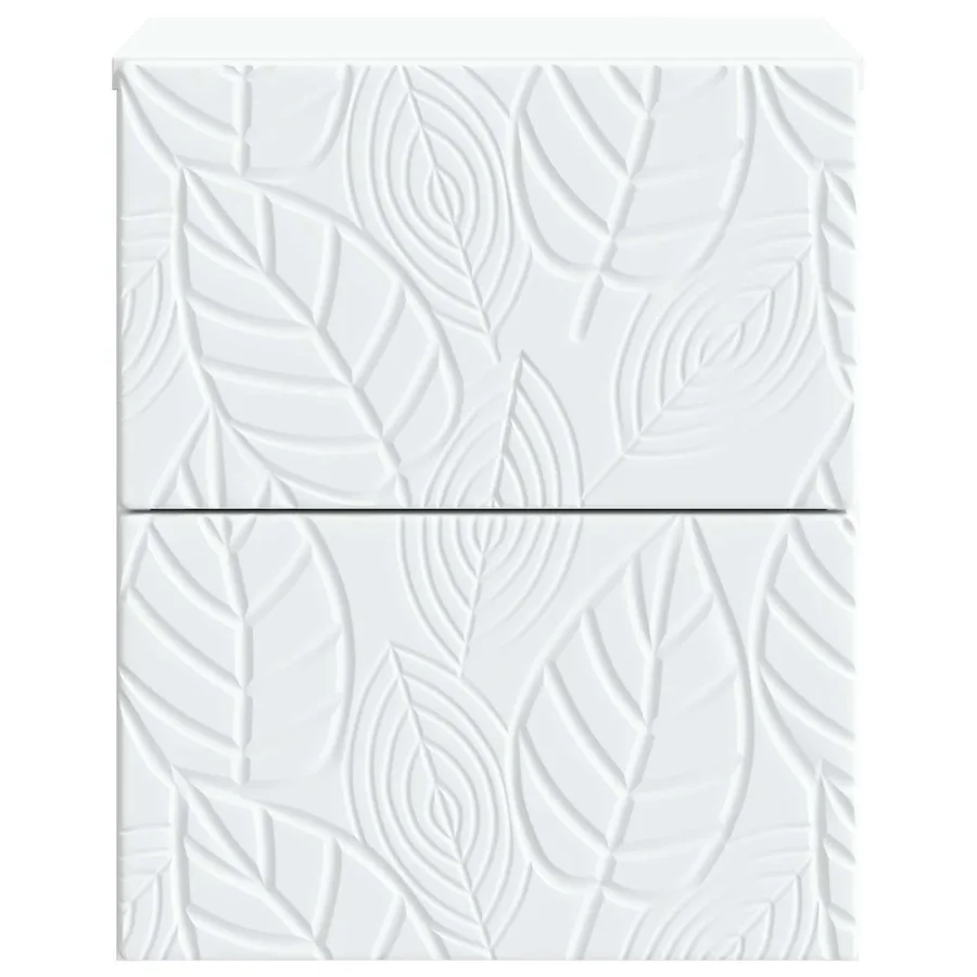 Cabinet de chevet mural 2 pcs Blanc 34,5 x 33 x 40 cm - 6