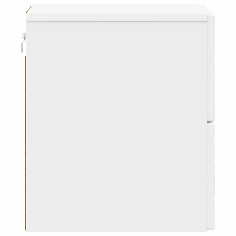 Cabinet de chevet mural 2 pcs Blanc 34,5 x 33 x 40 cm - 7