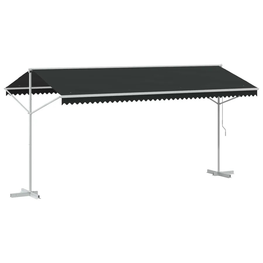 Auvent autoportant Anthracite 5 x 3 m Polyester - 6