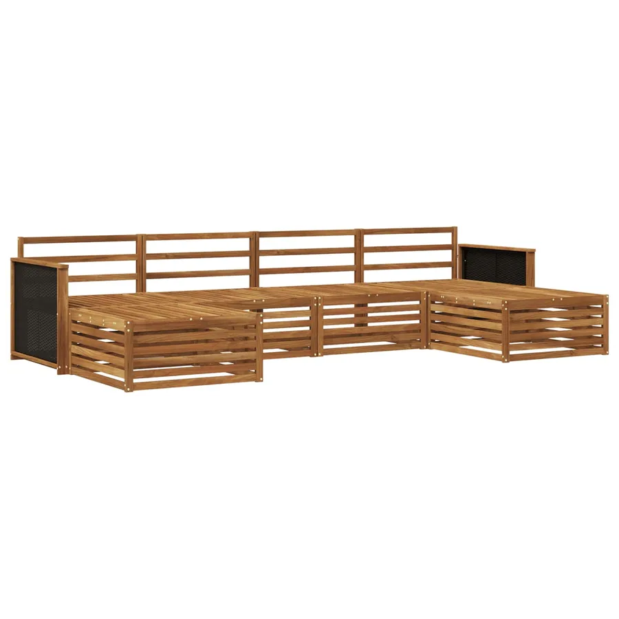 Ensembles de canapés 6 pcs Bois d'Acacia Massif - 2