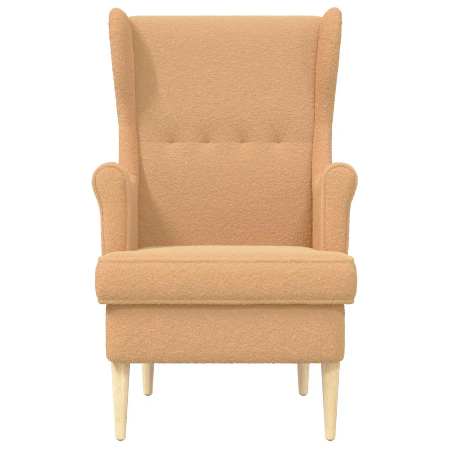 Fauteuil Beige Bouclé - 4