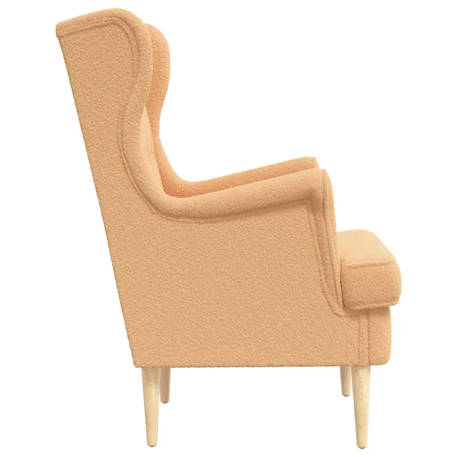 Fauteuil Beige Bouclé - 5