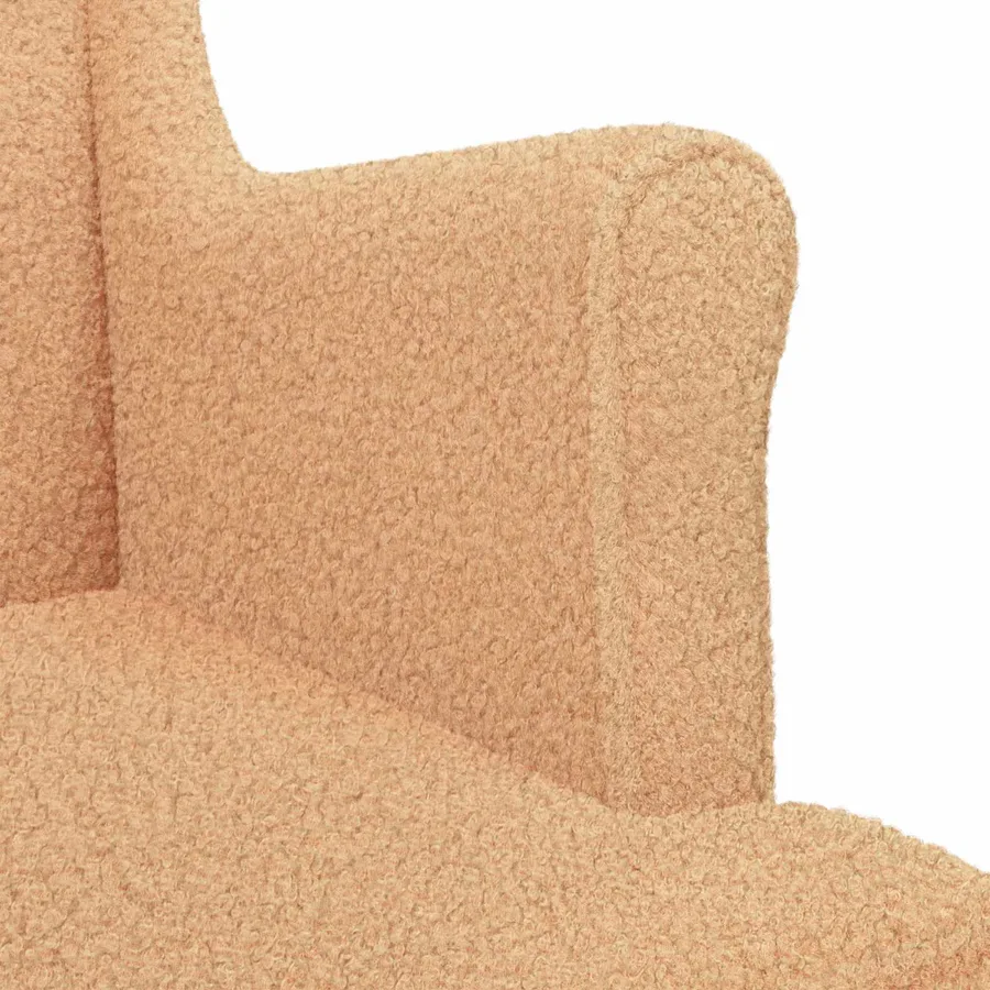 Fauteuil Beige Bouclé - 7