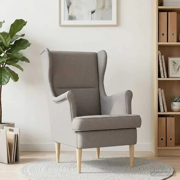 fauteuil Taupe tissu