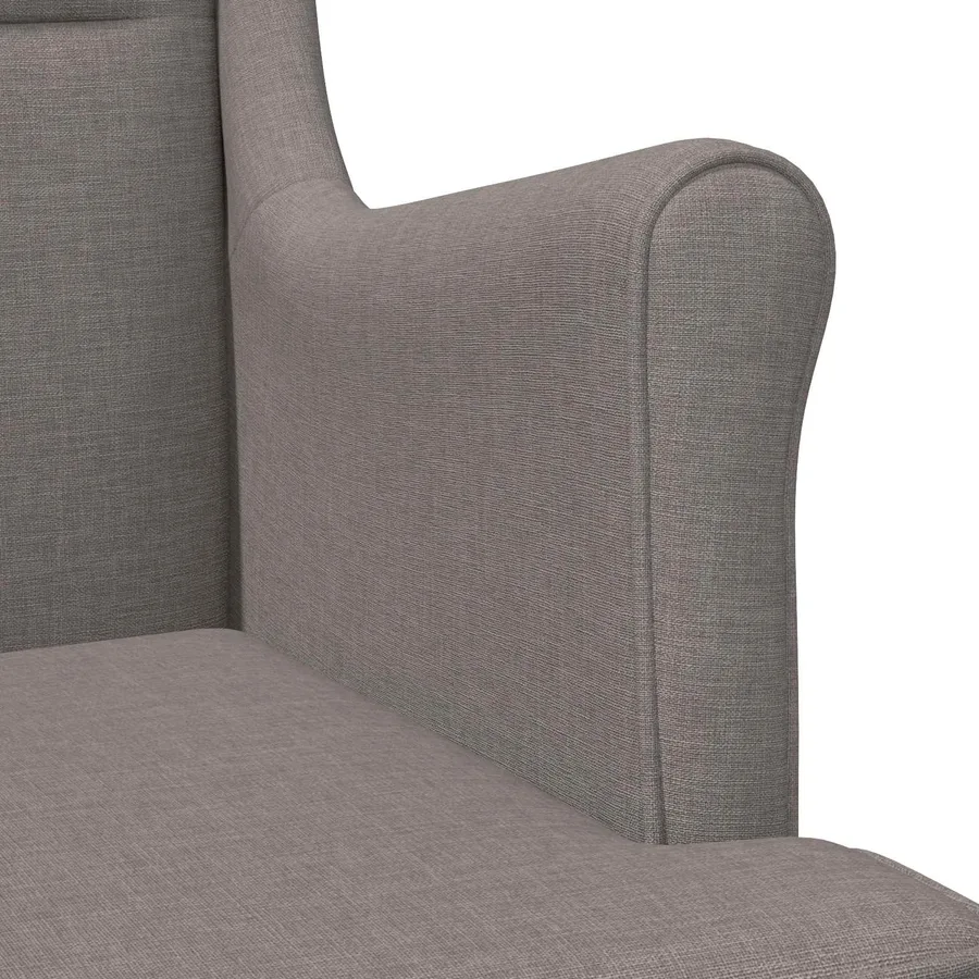 fauteuil Taupe tissu - 7