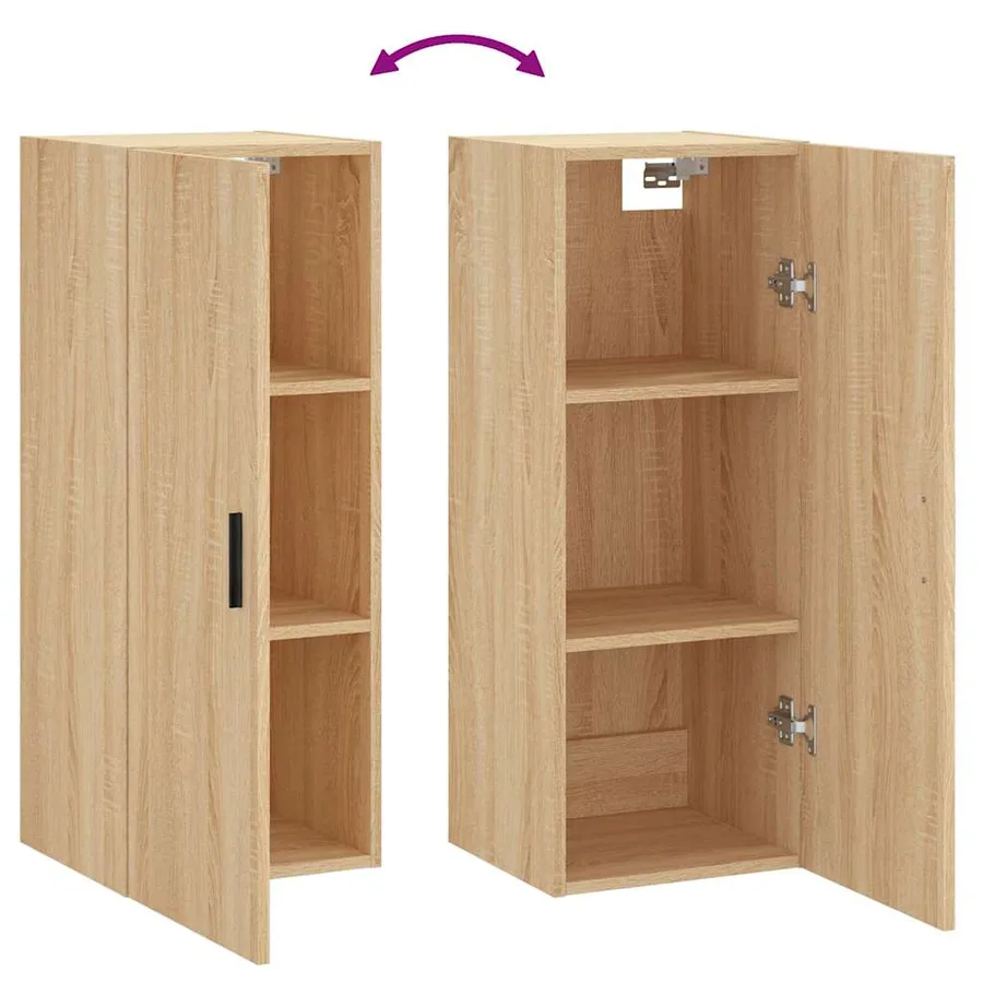 Armoire murale chêne sonoma 34,5x34x90 cm - 10
