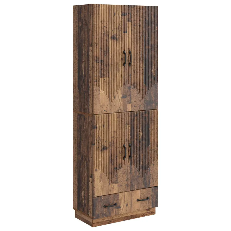 Ensemble de Meubles 2 pcs Bois ancien Bois d'ingénierie - 2