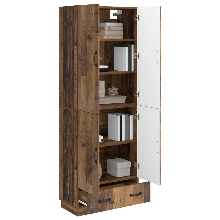 Ensemble de Meubles 2 pcs Bois ancien Bois d'ingénierie - 3