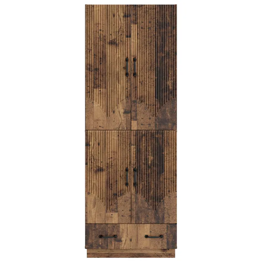 Ensemble de Meubles 2 pcs Bois ancien Bois d'ingénierie - 5
