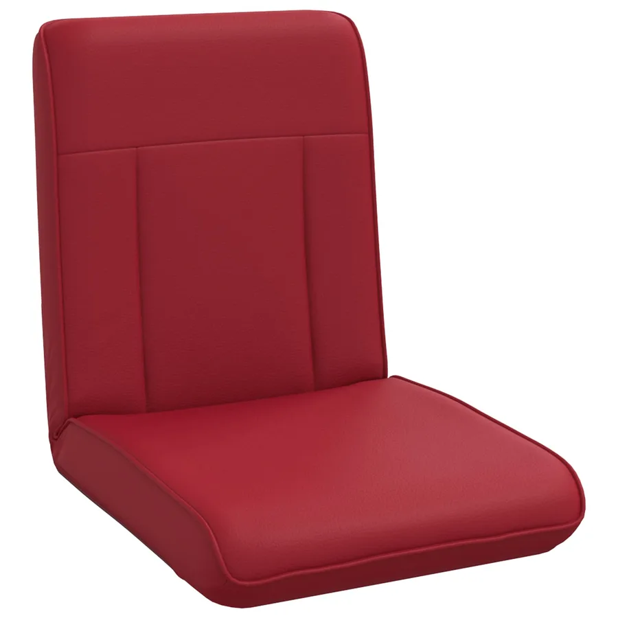Fauteuil de sol ajustable Bordeaux Simili cuir - 2