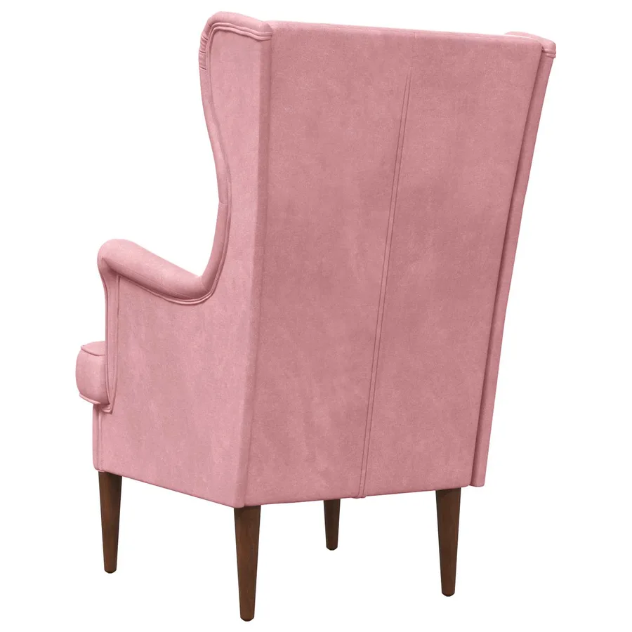 Fauteuil Rose Velours - 6