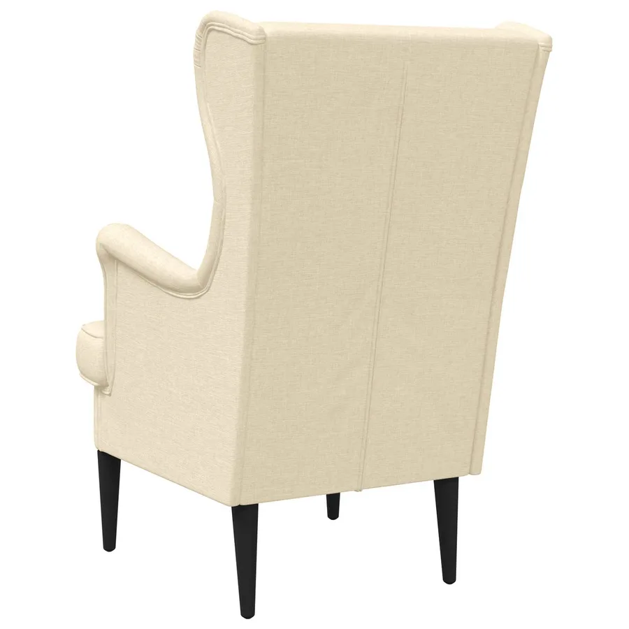 Fauteuil Crème Tissu - 6
