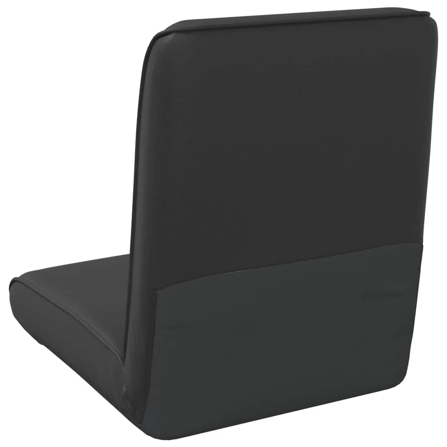 Fauteuil de sol ajustable Noir Simili cuir - 6