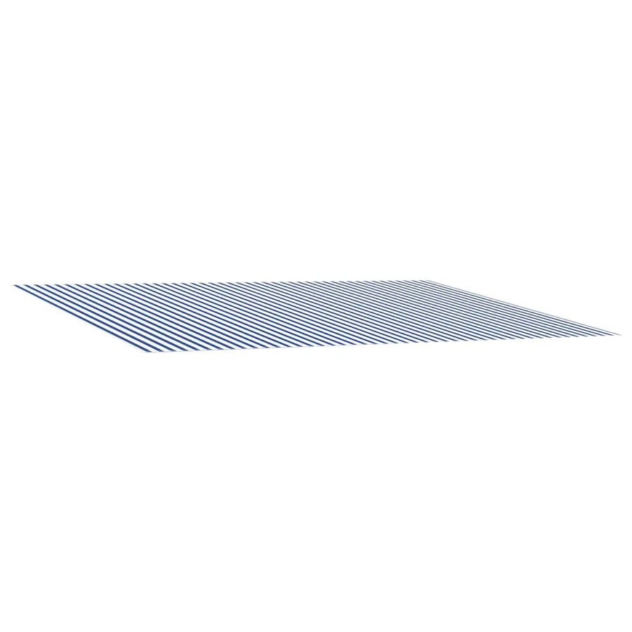Toile de rechange pour auvent Bleu et Blanc 300 x 250 cm