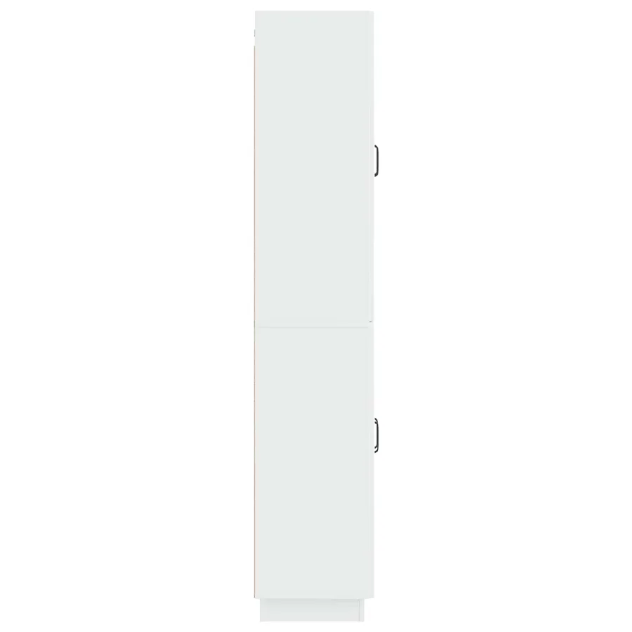 Ensemble de Meubles 2 pcs Blanc brillant Bois d'ingénierie - 6