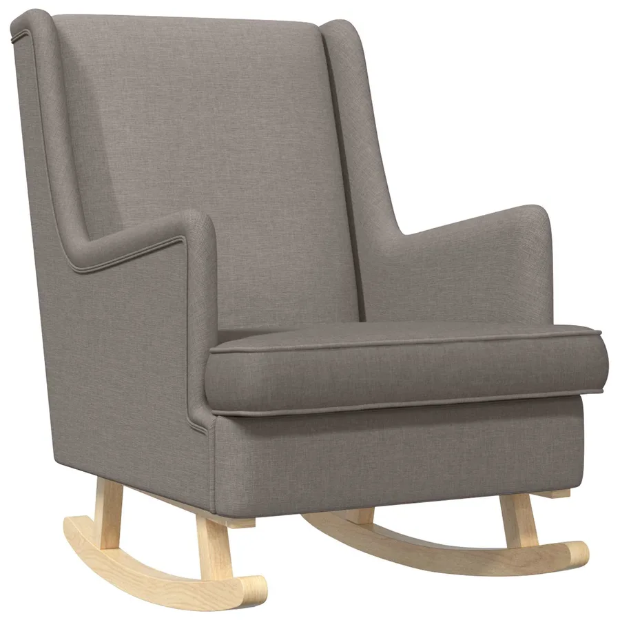 Chaise à bascule Taupe 62 x 80 x 85 cm tissu - 2