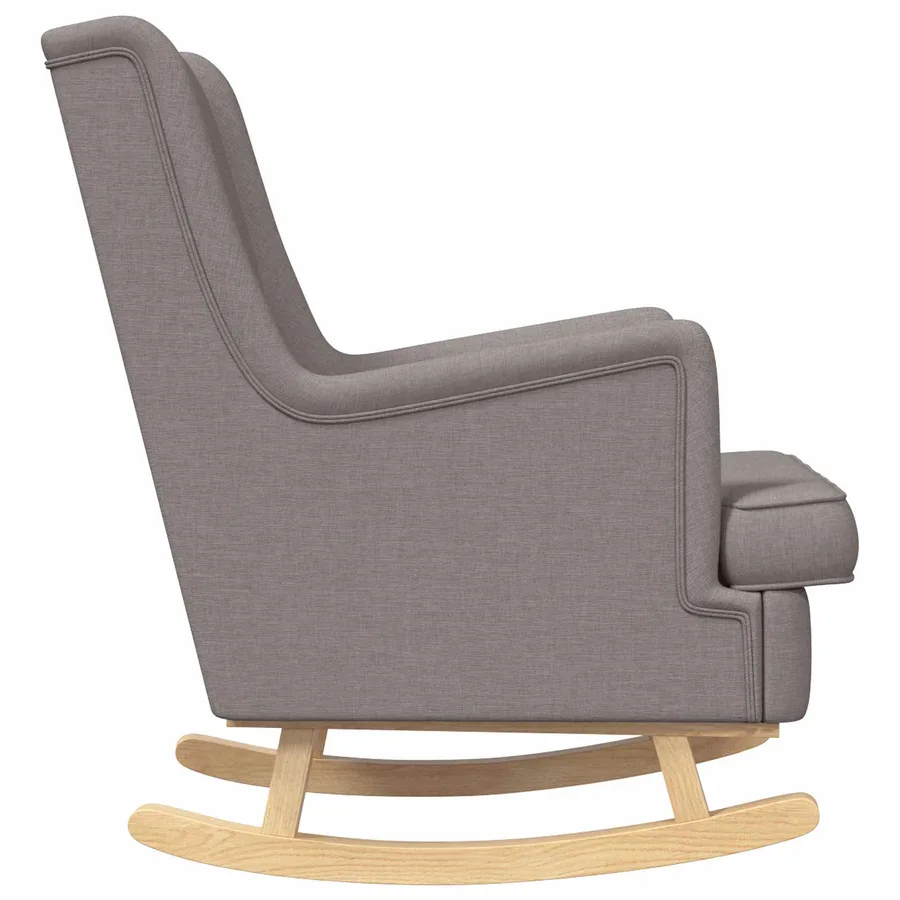 Chaise à bascule Taupe 62 x 80 x 85 cm tissu - 5